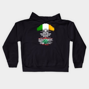 Irish Grown With Lebanese Roots - Gift for Lebanese With Roots From Lebanon Kids Hoodie